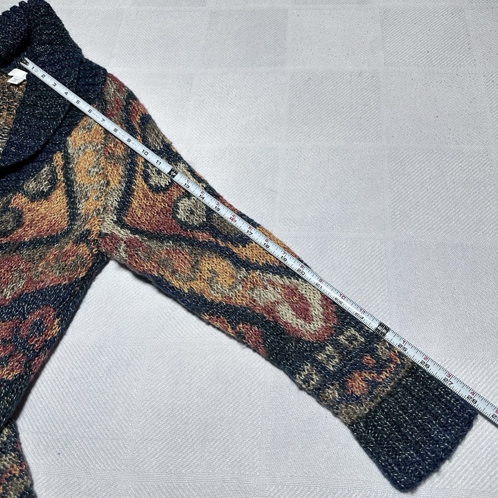 J Jill Bloomsbury Cardigan Womens XS Petite Southwestern Aztec Shawl Collar - Picture 10 of 10